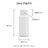 En stock botella dispensadora de PE blanco bloqueadora de luz 50ml botella reactivo boca estrecha botella recolección muestras laboratorio botella empaque líquido