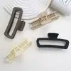 Pinza Rectangular de Goma Pintada para Agarre de PC Europea y Americana Transfronteriza 13cm Extra Grande Esmerilada Pinza de Tiburón Pinza para el Cabello Venta al por Mayor