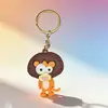 Llavero Colgante Muñeco Animal Dibujo Animado Ojos Grandes Jirafa Rey León Llavero para Bolso Pequeño Regalo Temático Mayoreo