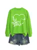 Amazon eBay Estação Independente Moda Casual Temperamento Feminino Coração Flor Estetoscópio Diferentes Estilos Outono Inverno Moletons