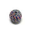 Venda Quente 23mm Colorido Perfurado Brinquedos para Gatos Resistentes ao Desgaste e Arranhões Chaveiro com Contas DIY Brincos Corrente de Bolsa Acessórios de Joias