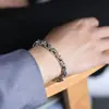 Nova Pulseira com Fecho de Engate Personalizado Anel de Fivela Tendência Masculino e Feminino Simples e Versátil Retrô Pulseira de Casal Masculina e Feminina Fabricante
