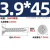 Tornillos Autorroscantes Avellanados Gb846 Acero Inoxidable 304 Cabeza Plana Phillips Tornillos para Madera Extendidos M2.9M3.5M4.2M5.5