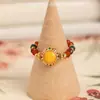 Anillo de Abalorios para Mujer, Estilo Retro, Nuevo Diseño Chino, Anillo del Año Zodiacal, Anillo para Dedo Índice, Anillo para Dedo Meñique