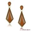 Pendientes colgantes con borlas de estilo retro transfronterizo, con cuentas geométricas talladas, estilo étnico Miao antiguo en oro y plata, joyería al por mayor