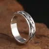 Joias de Prata de Lei S925 Atacado Anel de Prata Tailandesa Anel de Personalidade para Casal Anel Rotativo
