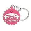 Llavero colgante de goma suave de PVC para el Día de la Madre, superventas transfronterizo, accesorio de llavero de dibujos animados lindos para mochila, en stock