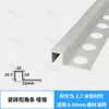 Tira de Borde Cuadrada para Azulejo de Aleación de Aluminio, Tira de Recorte de Esquina para Panel de Pared, Tira Decorativa Metálica de Mármol, Tira de Recorte de Borde para Piso