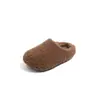 Zapatos de algodón para exteriores para niñas, inspirados en la dopamina, con forro polar, cálidos y elegantes, colección otoño/invierno 2026, pantuflas de algodón slip-on lindas y versátiles