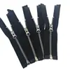 No. 3 Cremalleras de Metal para Ropa de Muñeca con Extremo Abierto, Cabeza en Forma de Almendra, Estilo Corto, Dientes Finos, Dientes Pequeños, Cremallera para Ropa de Muñeca de Juguete