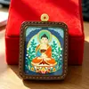 Colgante Nuevo Estilo Estilo Tíbet Doce Animales del Zodiaco Ocho Deidades Guardianas con Thangka Pintado a Mano y Mantra de Seis Sílabas