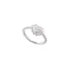 Anillo de plata de ley 925 en forma de corazón para mujer, con un diseño sofisticado, moderno y único con un toque de lujo discreto, perfecto para el dedo índice