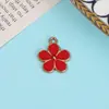 Acessórios de Liga de Metal Gota de Óleo Flor Dupla Face Margarida Flor de Cinco Pétalas Estilo Hyuna Brincos Pingente Acessórios de Cabelo Pulseira Material Joias