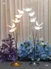 Nuevas Luces de Camino de Mariposas para Bodas Propuesta de Boda Luces de Estaca Luminosas de Acrílico para el Suelo Accesorios Decorativos Dorados