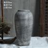 Ornamentos de Vaso Jingdezhen Cerâmica Sala de Estar Arranjo de Flores Gres Pote de Cerâmica Retrô Vaso de Flores Recipiente para Flores