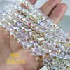 Pulsera Collar de Cuentas Planas de Cristal Galvanizado de 468 mm Materiales DIY Cuentas Sueltas Accesorios para Ropa Cuentas Espaciadoras Cuentas