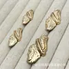Botón Metálico de Forma Irregular para Trajes, Prendas de Punto, Abrigos de Lana - Sencillo, Versátil, Decorativo, Botón Cosido a Mano