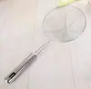 2 yuan fornecimento aço inoxidável 16cm rosca vazamento bolinho macarrão tubo de pesca cabo coador frito suprimentos de cozinha