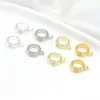 Cuentas Barril de Zirconia Chapadas en Oro de 14K que Conservan el Color, Cuentas Rueda, Cuentas Espaciadoras con Anillas para Colgar, Broches de Colgante de Tres Vías, Accesorios para Joyería DIY C44