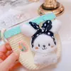 Hd7317A06 Color Caramelo Puntos Lindo Muñeco de Peluche Juguetón y Animado Paja Bolso Cruzado Pequeño Bolso de Vacaciones