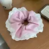 Estilo Ballet Universitario de Alta Gama Anillo para el Cabello de Intestino Grande de Cuatro Capas Encaje Cuerda Dulce para la Cabeza Estilo Princesa Hermosa Cuerda para el Cabello Mujeres