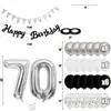 Amazon verde olivo dorado fiesta de cumpleaños bandera globo tarjeta globo de papel de aluminio digital traje de decoración de un año