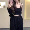 Traje Deportivo Casual Puro Deseo para Mujer 2026 Primavera/Verano/Otoño Conjunto de Tres Piezas de Sudadera y Pantalones Deportivos a la Moda