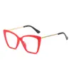 Moda europea y americana Gafas con montura de mariposa gafas para ordenador gafas para miopía gafas planas nuevas gafas anti-luz azul 2036