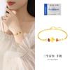 Conjunto de Tres Pulseras de Plata de Ley S925 Fujian y Guangdong para Mujer, Pulseras Sencillas, Nuevo Estilo Chino, Elegante Conjunto de Joyería