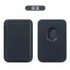 Porta-Cartões de Couro Magnético MagSafe para Série Apple iPhone 15/16 Adesivo Traseiro Magnético Forte Case para Cartões