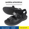 Sapatos Sandálias Estáticos Oficina Verão Respirável Masculino e Feminino Sem Poeira Espessado Solado Macio Sapatos de Trabalho Anti-odor PU