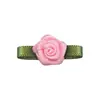 En stock flores de rosa de cinta de hoja plana de 2 mm accesorios de ropa Lolita lencería pequeños accesorios mini rosas
