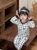 Ropa para Niños 2025 Nuevo Estilo Coreano Ropa para Niños Invierno Pijamas de Bebé Conjunto de Ropa para Casa para Niños