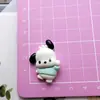 Acessórios de resina de sapo de desenho animado brilhantes, capa de celular caseira, acessórios para grampo de cabelo/penteado DIY, fivela de sapato para copo d'água