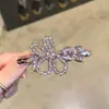 Pinza de Pato con Lazo de Cristal Estilo Coreano Exquisita Pinza para el Cabello de Alto Valor Pinza Lateral Accesorio para el Cabello de Moda Versátil