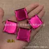 Al por mayor Acrílico Colorido 30x30mm Planos Cuadrados Fondo Plano Cuatro Agujeros Doble Agujero Perforación Accesorios para Ropa Accesorios Perforación