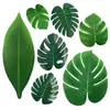 Hoja de Tortuga Simulación Hoja de Palmera Tropical Hoja Simulación Fiesta de la Jungla Hawaiana Hoja de Tortuga Simulación Transfronteriza