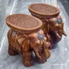 Banqueta de Elefante para Sala de Estar em Casa, Ornamento de Elefante que Atrai Fortuna, Banqueta para Trocar Sapatos, Pode Ser Usada como Item de Boa Sorte na Entrada, Banqueta que Atrai Fortuna