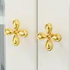 Manija Moderna de Latón para Puerta de Gabinete Dorada Sólida Manija de Puerta Simple Nórdica Manija de Cajón para Armario Francés