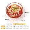 Nuevo Bol Imitación Cristal con Patrón Azul y Blanco, Tofu Fermentado, Chile, Sopa de Pollo con Ginseng Coreano, Comida Realista, Juguete de Imán de Nevera Grande de Lujo