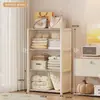 Armário de Armazenamento Simples para Guarda-Roupa, Estante de Armazenamento de Múltiplas Camadas para Dormitório Estudantil, Brinquedos, Itens Diversos, Roupas, Transparente, à Prova de Poeira, Robusto e Durável
