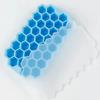 Molde de Hielo de Panal de Silicona para Helado Casero, Caja con Tapa, Creativo DIY, Refrigerador, Congelación Rápida, Hielera