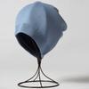 Nuevo gorro de punto de cachemira grueso para otoño e invierno, moderno, combina con todo, con gran circunferencia de cabeza, punta cerrada, protección para las orejas pequeñas, gorro frío para hombres y mujeres.