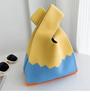 Bolso de mujer con diseño de panda de dibujos animados, bolso de punto a juego, bolso de muñeca, bolso de hombro, bolso de mano