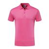 Camiseta polo de manga curta de cor sólida para adultos, secagem rápida, camisa publicitária, comércio exterior, esportes ao ar livre, corrida, macacão, impressão de logotipo