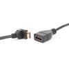 Hdmimini hd línea MiNiHDMI revolución HDMI hembra codo superior 90 grados cable adaptador pequeño a grande línea de datos
