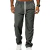 Fabricante de Pantalones de Pierna Recta Casuales Sueltos Transpirables de Alta Calle Estilo Europeo y Americano Transfronterizo para Hombre, Lujo Ligero, para Viajes de Negocios