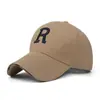 Boné de Baseball Bordado com Letra Coreana Tendência para Homens e Mulheres Tecido Stair Simples Boné de Casal Moda Casual ao Ar Livre