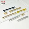 Manija de hilo dorado manija de plástico para puerta de armario con hilo en forma de T negro manija para puerta de cajón de mesita de noche