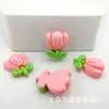 Desenho Animado Flor de Girassol Brilhante Tulipa Resina Acessórios diy Gel de Creme Capa de Celular Grampo de Cabelo Material